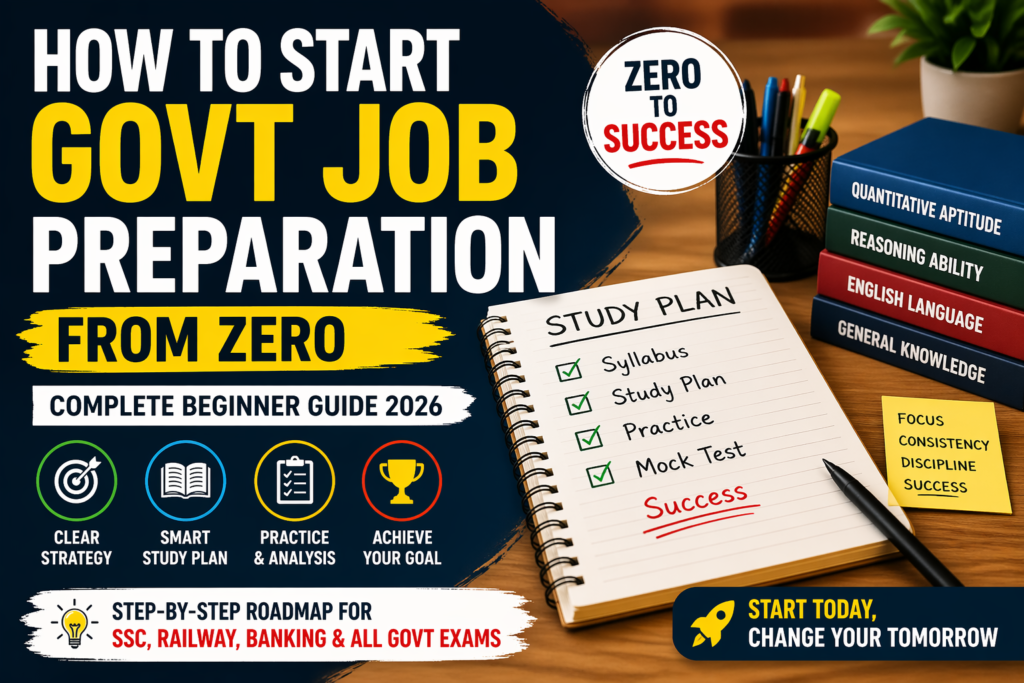 Govt Job Preparation from Zero